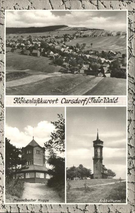 Cursdorf Fraebelturm Meuselbacher Kuppe