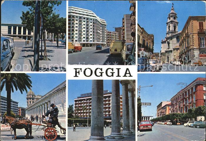 Foggia Strassenpartien mit Pferdekutsche