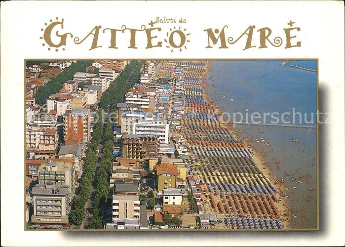 Gatteo Mare Fliegeraufnahme Strand