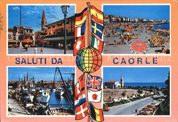 Caorle Venezia Hafen STrand Ortspartie