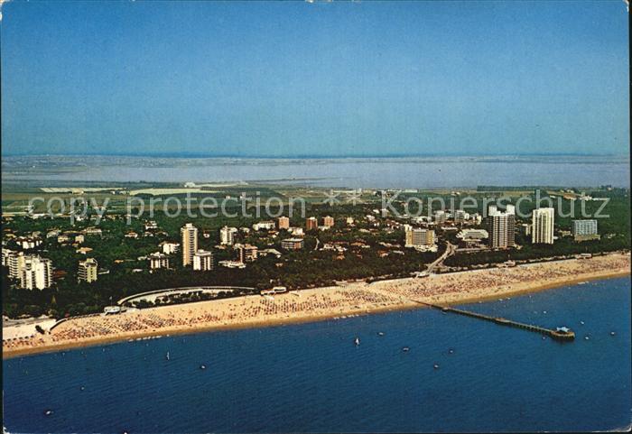 Lignano Pineta Fliegeraufnahme Strand