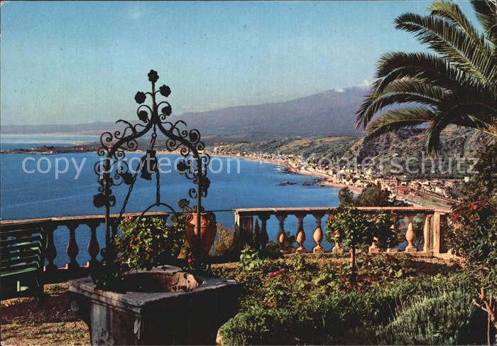 Taormina Sizilien Panorama da Villa Marzotte