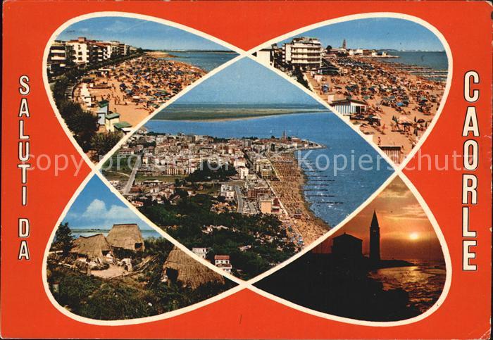 Caorle Venezia Fliegeraufnahme Straende