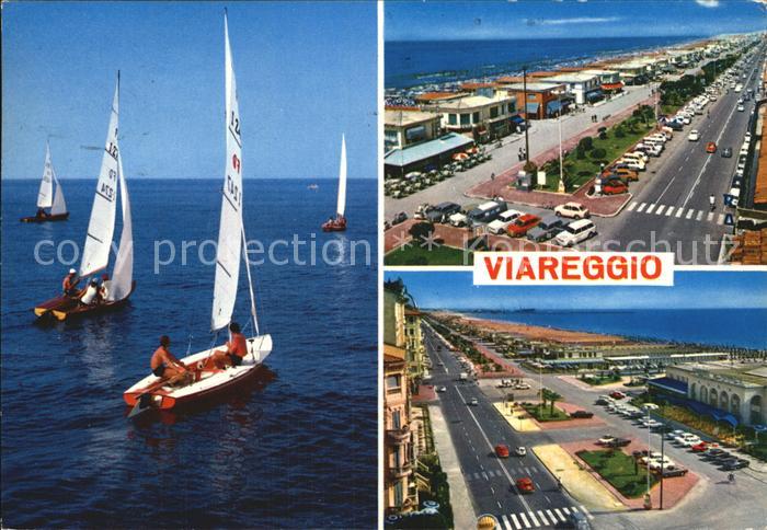 Viareggio Partien am Meer Segelboote