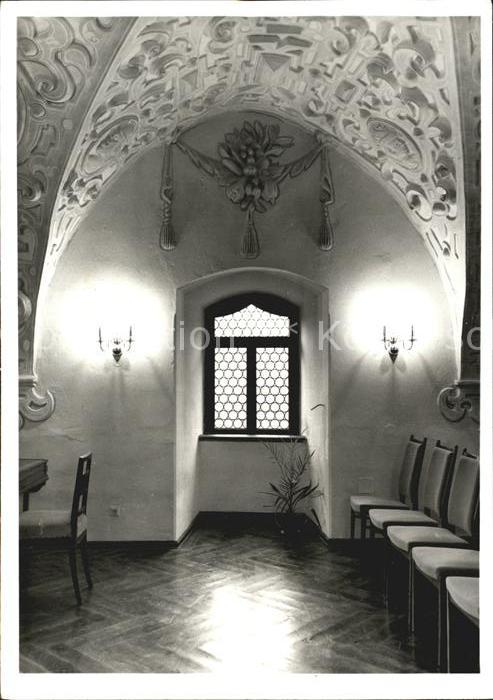 Lauenstein Erzgebirge Heimatmuseum Schloss Tuerken- oder Wappensaal