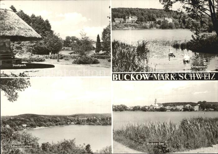 Buckow Maerkische Schweiz Griepensee Stadtpark Schermuetzelsee Buckow-See