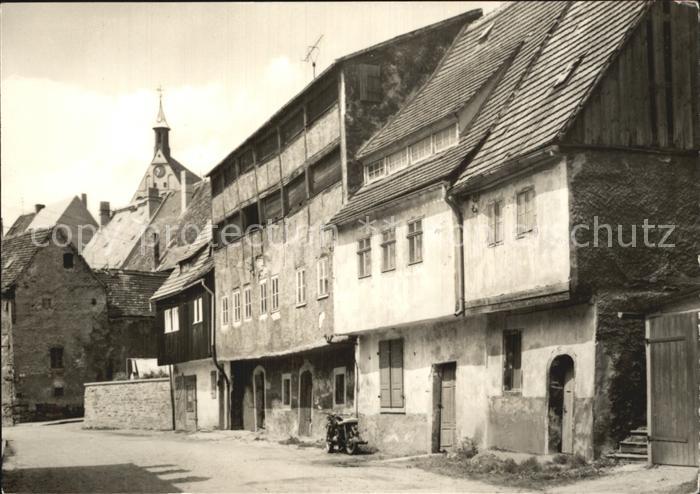 Freiberg Sachsen alte Gerberhaeuser am Muehlgraben