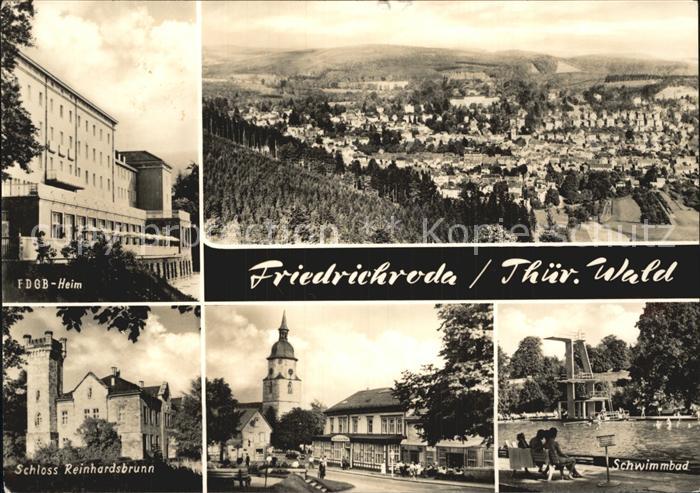 Friedrichsrode Schloss Reinhardsbrunn Schwimmbad FDGB-Heim