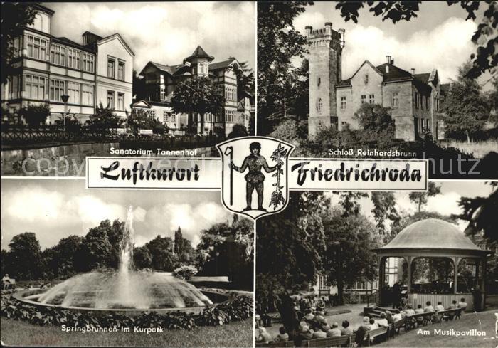 Friedrichsroda Sanatorium Tannenhof Schloss-Reinhardsbrunn Kurpark