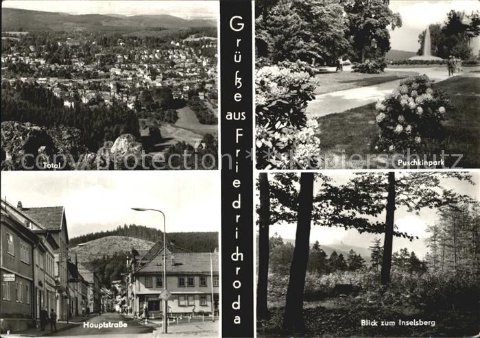 Friedrichsroda Inselsberg Puschkinpark Hauptstrasse