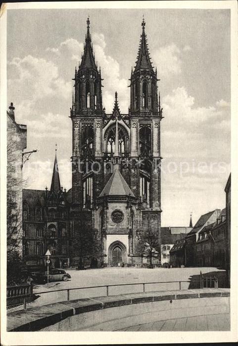Meissen Elbe Sachsen Dom Westfassade
