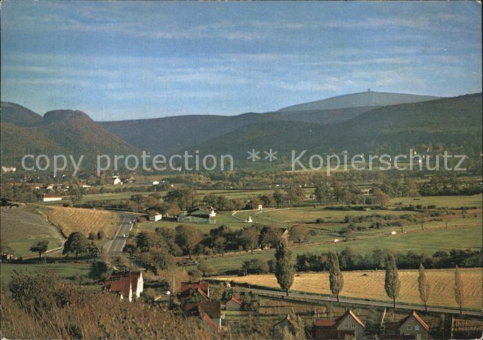 Bad Harzburg mit Burgberg und Brocken