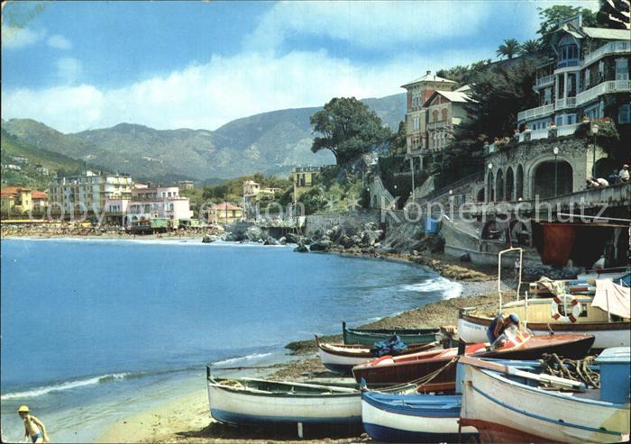 Levanto La Spezia Boote am Meer