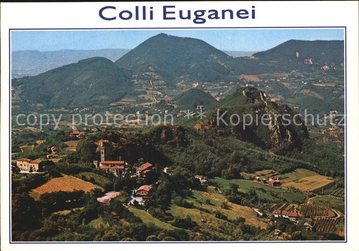 Teolo Fliegeraufnahme Castello Colli Euganei