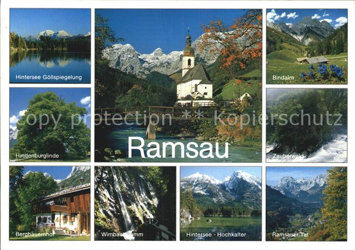 Ramsau Berchtesgaden mit Hindersee Bindalm Wimbachklamm