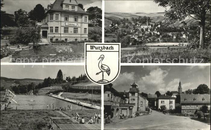 Wurzbach Kurhaus Teilansicht Schwimmbad Dorfpartie