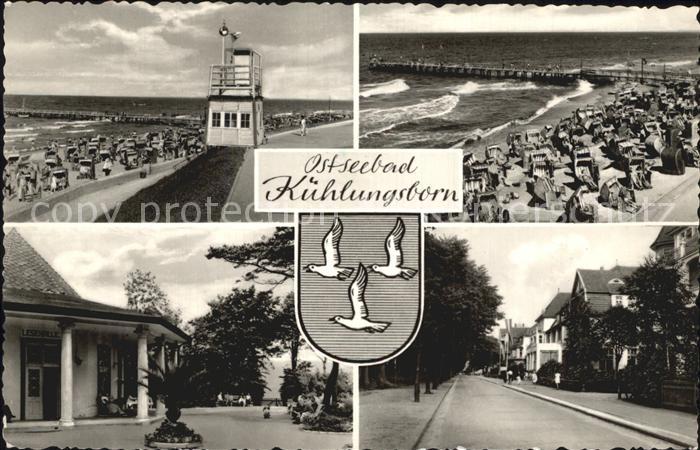 Kuehlungsborn Ostseebad Strand Seebruecke Lesehalle Dorfstrasse