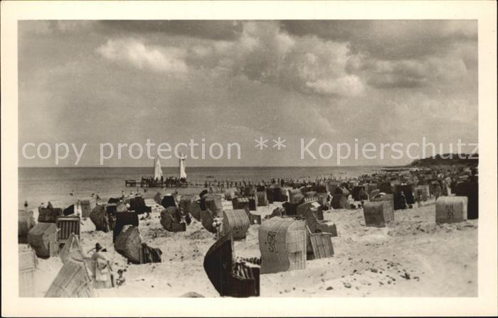 Kuehlungsborn Ostseebad West Strand Seebruecke