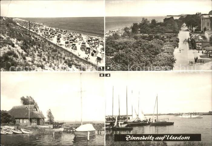 Zinnowitz Ostseebad Strandpartie Promenade Am Achterwasser
