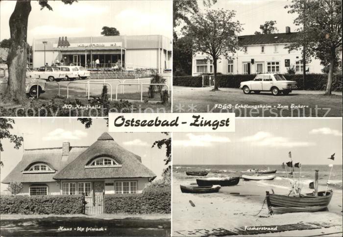 Zingst Ostseebad HO Kaufhalle FDGB Erholungsheim Zum Anker Haus Up friwach Fisch