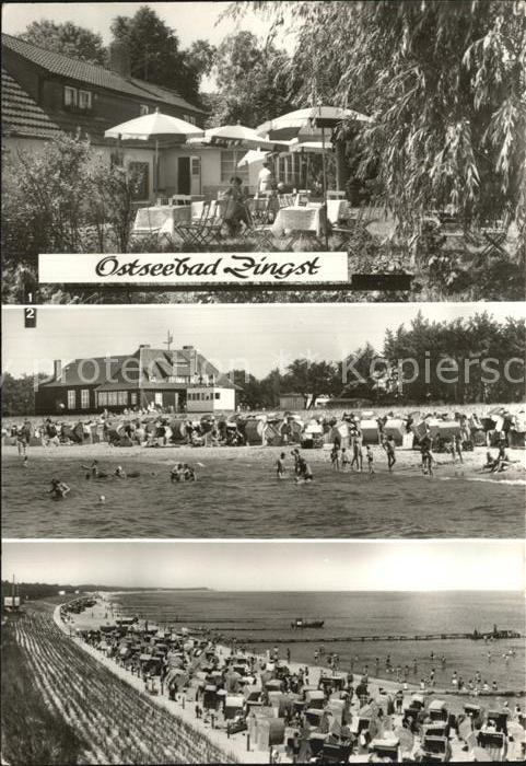 Zingst Ostseebad HO Strandcafe Milchbar HOG Kurhaus Strand