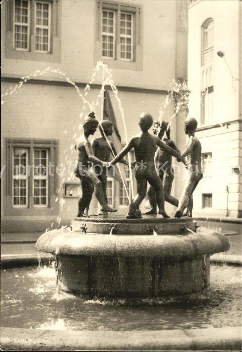Zwickau Sachsen Kinderbrunnen am Gewandhaus