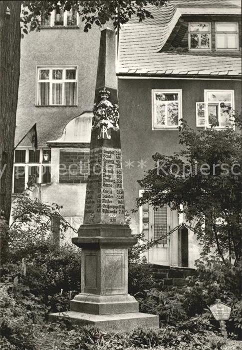 Wolkenstein Erzgebirge Distanzsaeule