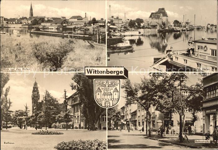 Wittenberge Prignitz Hafenblick Hafenpartie Rathaus Bahnstrasse