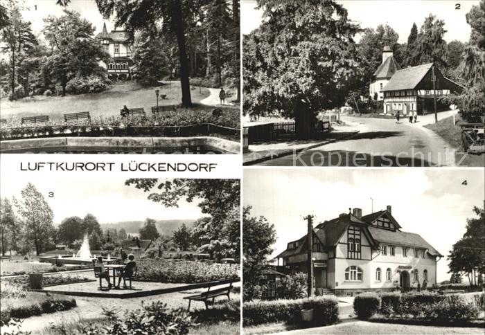 Lueckendorf Park Kulturhaus Bergkirche 1500jaehrige Eibe Kurpark Kurhaus