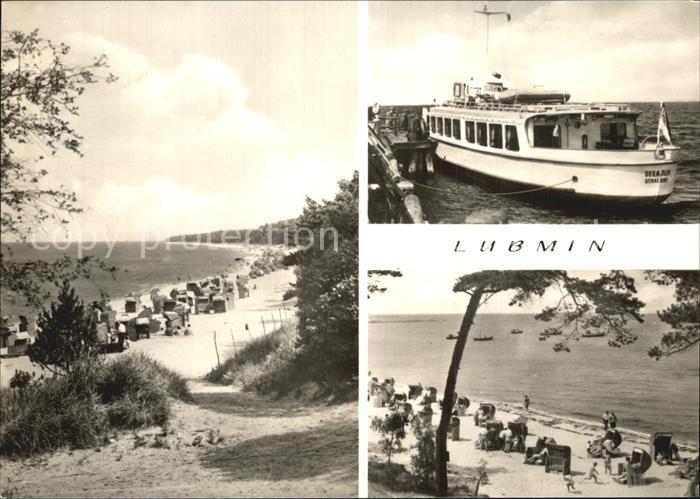 Lubmin Ostseebad Strandpartie Bootsanlegestelle Fahrgastschiff