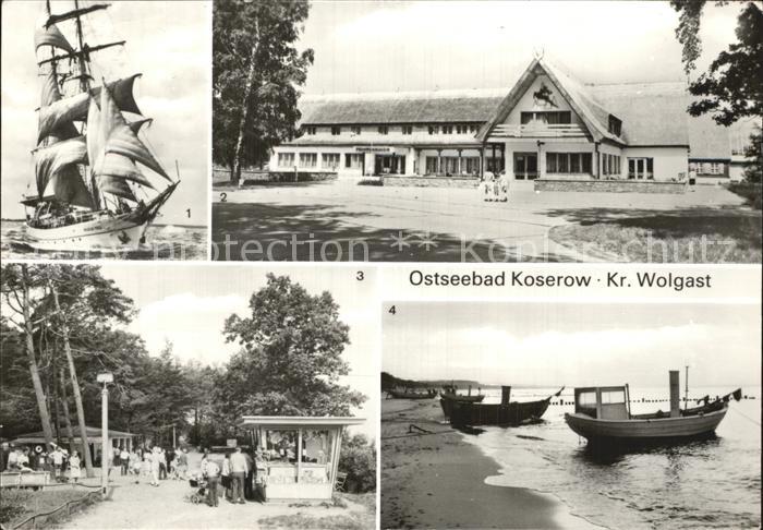 Koserow Ostseebad Usedom Segelschulschiff Wilhelm Pieck Ferienobjekt Damerow Str