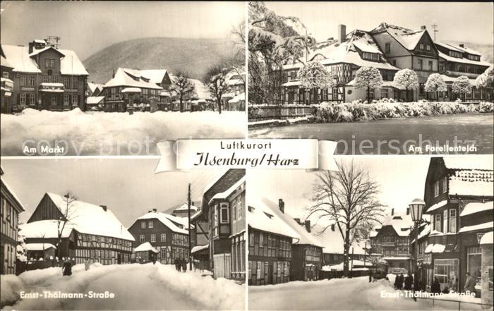 Ilsenburg Harz Am Markt Forellenteich Thaelmannstrasse