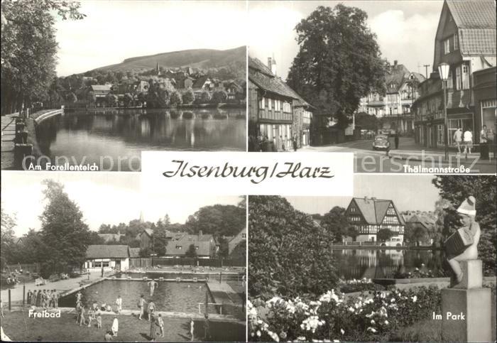 Ilsenburg Harz Forellenteich Thaelmannstr Freibad Park