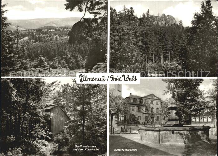 Ilmenau Thueringen Gabelbach Hermannstein Goethehaeuschen auf dem Kickelhahn Goe