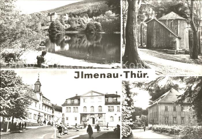 Ilmenau Thueringen Goethe Oberschule Jagdhuette Rathaus Museum Jagdhaus Gabelsba