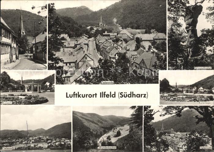 Ilfeld Suedharz Obertor Teilansicht Gaenseschnabel Kurpark Kuranlagen Teilansich