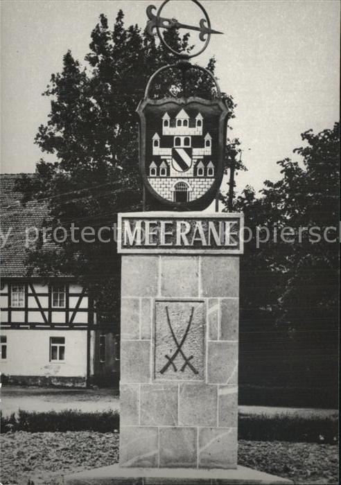 Meerane Stadtwappen Stein