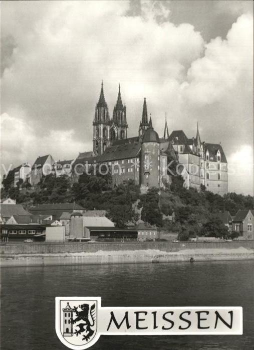Meissen Elbe Sachsen Albrechtsburg und Dom