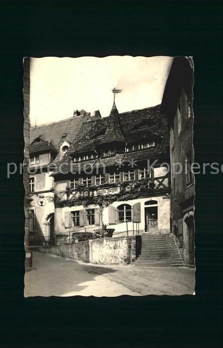Meissen Elbe Sachsen Ehem Tuchmacherzunfthaus jetzt Hist Schaenke Weinhaus Vince