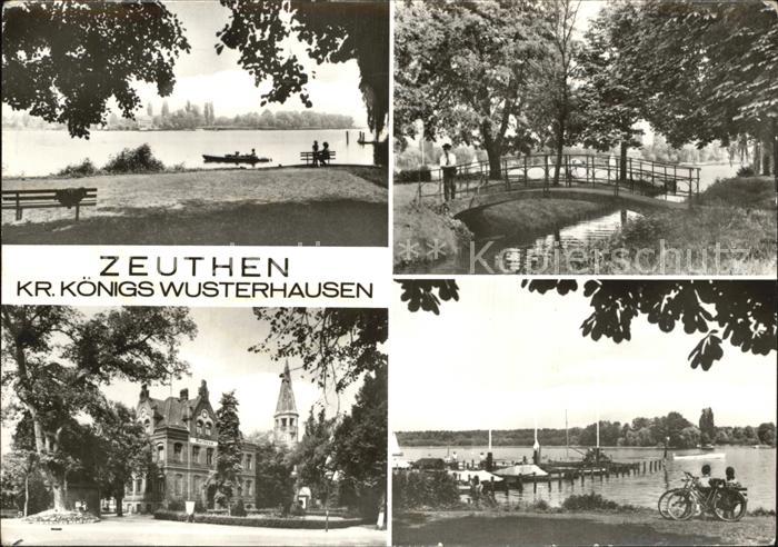 Zeuthen Zeuthener See Brueckchen Schloss Seebruecke