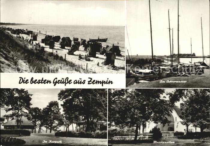 Zempin Strand Am Achterwasser Kurpark Musikpavillon