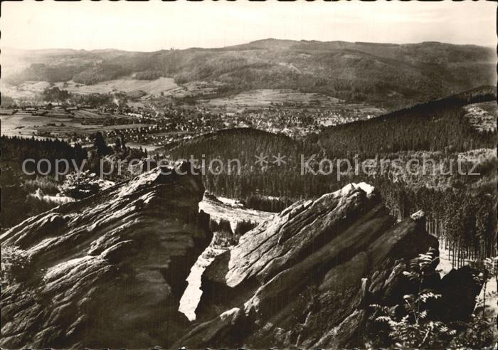 Zella-Mehlis Blick von den Kaltenbrunner Steinen