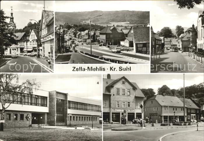 Zella-Mehlis Kirchstr Dr Wilh Kuelz Platz Thaelmann Str Haus des Volkes Karl Mar