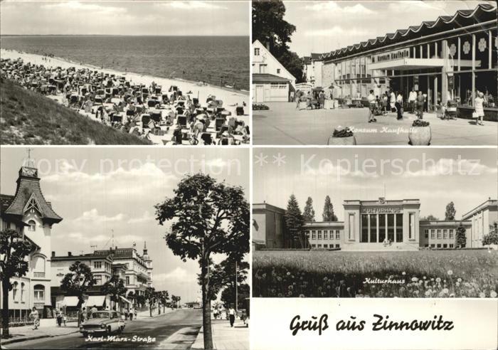 Zinnowitz Ostseebad Strand Konsum Kaufhalle Karl Marx Strasse Kulturhaus