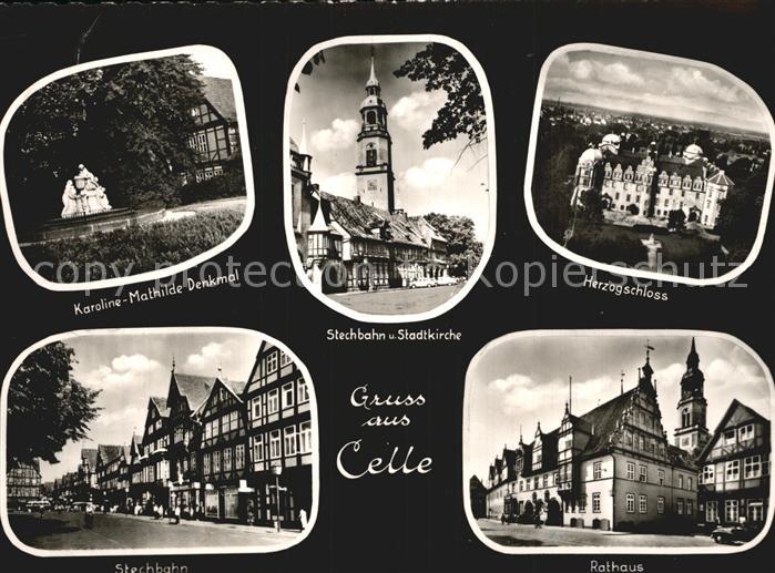 Celle Niedersachsen Karoline Mathilde Denkmal Stechbahn Stadtkirche Herzogschlos