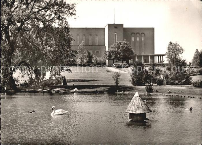 BIELEFELD  CITY Buergerpark Schwanenteich und Rudolf Oetker Halle