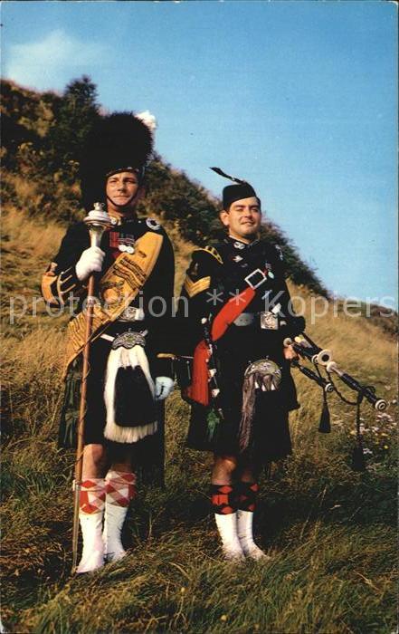 Dudelsack Drum Major and Piper Argyll and Sutherland Highlanders