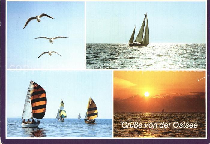 Segelboote Ostsee Moewen