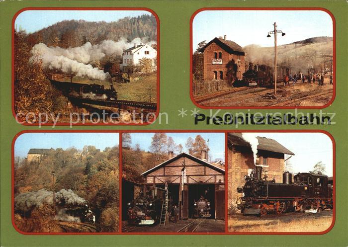 Lokomotive Pressnitztalbahn Wolkenstein-Joehstadt Bahnhof Steinbach