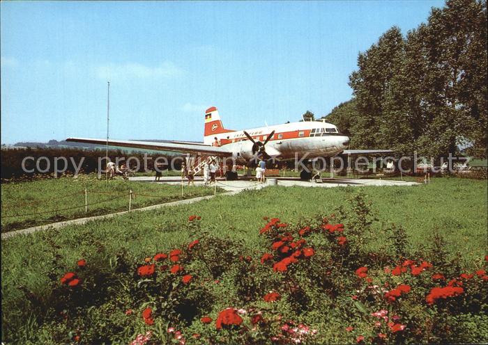 Flugzeuge Zivil Schauflugzeug IL 14 Caemmerswalde